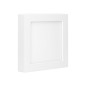 LED-lampa 18W, infälld downlight-armatur, fyrkantig, 1500 lm, 3000K, vit, inbyggd LED-drivare.