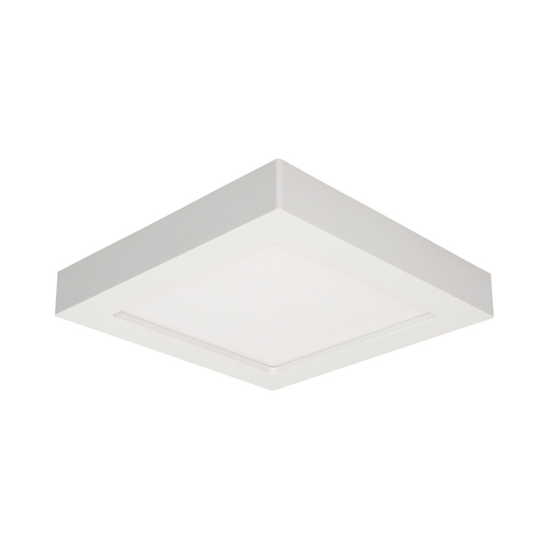 LÅT LED 18W, infälld downlight-armatur, fyrkantig, 1600lm, 4000K, vit, inbyggd LED-drivare.