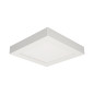LÅT LED 18W, infälld downlight-armatur, fyrkantig, 1600lm, 4000K, vit, inbyggd LED-drivare.