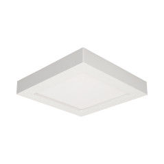 LÅT LED 18W, infälld downlight-armatur, fyrkantig, 1600lm, 4000K, vit, inbyggd LED-drivare.