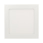 LÅT LED 18W, infälld downlight-armatur, fyrkantig, 1600lm, 4000K, vit, inbyggd LED-drivare.