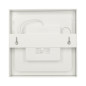 LÅT LED 18W, infälld downlight-armatur, fyrkantig, 1600lm, 4000K, vit, inbyggd LED-drivare.