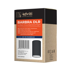 BARBRA DLR GU10 downlight max 7W, IP20, rund, svart, aluminium | HandlaSmidigt.se