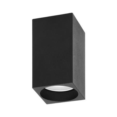 BARBRA DLS GU10 downlight max 7W, IP20, fyrkantig, svart, aluminium