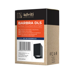 BARBRA DLS GU10 downlight max 7W, IP20, fyrkantig, svart, aluminium | HandlaSmidigt.se