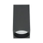 BARBRA DLS GU10 downlight max 7W, IP20, fyrkantig, svart, aluminium