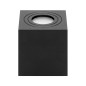 MEGY DLS GU10 downlight max 7W, IP54, fyrkantig, svart, aluminium