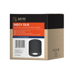 MEGY DLR GU10 downlight max 7W, IP54, rund, svart, aluminium | HandlaSmidigt.se