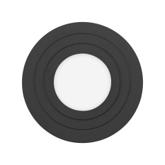 MEGY DLR GU10 downlight max 7W, IP54, rund, svart, aluminium | HandlaSmidigt.se