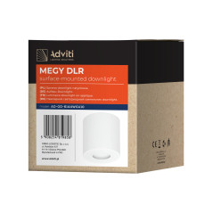 MEGY DLR GU10 downlight max 7W, IP54, rund, vit, aluminium | HandlaSmidigt.se