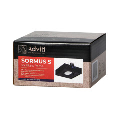 RING S dekorativ ram för punktbelysning, MR16/GU10 max 50W, justerbar, fyrkantig, svart | HandlaSmidigt.se
