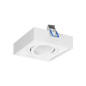 RING S dekorativ ram för punktbelysning, MR16/GU10 max 50W, justerbar, kvadratisk, vit