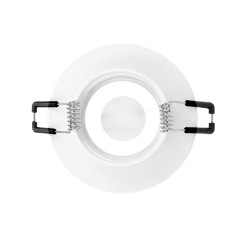 FRÅN R dekorativ ram för punktbelysning, MR16/GU10 max 50W, rund, vit IP44 | HandlaSmidigt.se