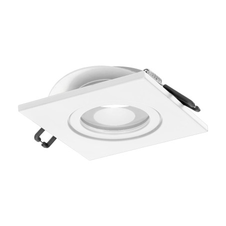 FRÅN S dekorativ ram för punktbelysning, MR16/GU10 max 50W, kvadratisk, vit IP44