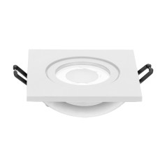 FRÅN S dekorativ ram för punktbelysning, MR16/GU10 max 50W, kvadratisk, vit IP44 | HandlaSmidigt.se