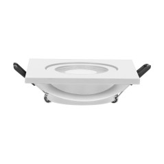 FRÅN S dekorativ ram för punktbelysning, MR16/GU10 max 50W, kvadratisk, vit IP44 | HandlaSmidigt.se