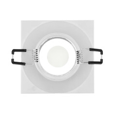 FRÅN S dekorativ ram för punktbelysning, MR16/GU10 max 50W, kvadratisk, vit IP44 | HandlaSmidigt.se