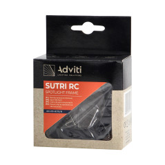 SUTRI RC dekorativ ram för spotbelysning, MR16/GU10 max 7W, rund, fast, svart | HandlaSmidigt.se