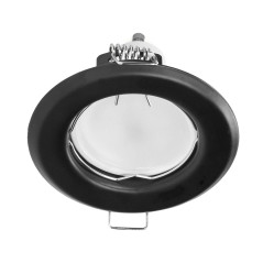 SUTRI RC dekorativ ram för spotbelysning, MR16/GU10 max 7W, rund, fast, svart | HandlaSmidigt.se