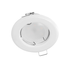 SUTRI RC dekorativ ram för punktbelysning, MR16/GU10 max 7W, rund, fast, vit | HandlaSmidigt.se