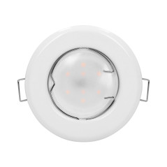 SUTRI RC dekorativ ram för punktbelysning, MR16/GU10 max 7W, rund, fast, vit | HandlaSmidigt.se