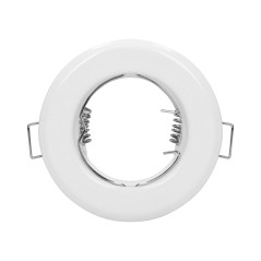 SUTRI RC dekorativ ram för punktbelysning, MR16/GU10 max 7W, rund, fast, vit | HandlaSmidigt.se