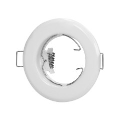SUTRI RC dekorativ ram för punktbelysning, MR16/GU10 max 7W, rund, fast, vit | HandlaSmidigt.se
