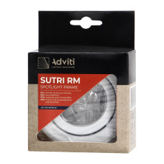 SUTRI RM dekorativ ram för spotlights, MR16/GU10 max 7W, rund, justerbar, vit | HandlaSmidigt.se