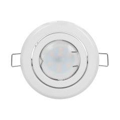 SUTRI RM dekorativ ram för spotlights, MR16/GU10 max 7W, rund, justerbar, vit | HandlaSmidigt.se