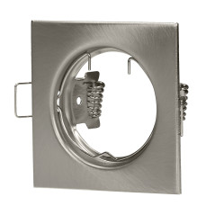 SUTRI SC dekorativ ram för punktbelysning, MR16/GU10 max 7W, kvadratisk, fast, satin. | HandlaSmidigt.se
