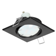 SUTRI SM dekorativ ram för punktbelysning, MR16/GU10 max 7W, fyrkantig, justerbar, svart | HandlaSmidigt.se