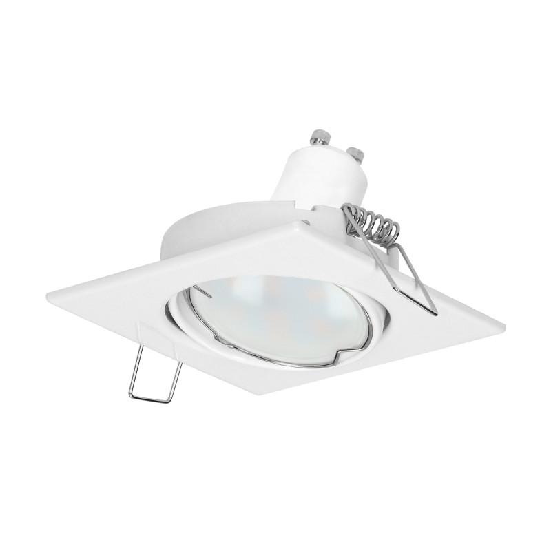 SUTRI SM dekorativ ram för spotlights, MR16/GU10 max 7W, kvadratisk, justerbar, vit