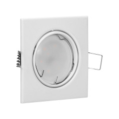 SUTRI SM dekorativ ram för spotlights, MR16/GU10 max 7W, kvadratisk, justerbar, vit | HandlaSmidigt.se