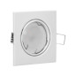 SUTRI SM dekorativ ram för spotlights, MR16/GU10 max 7W, kvadratisk, justerbar, vit