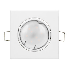 SUTRI SM dekorativ ram för spotlights, MR16/GU10 max 7W, kvadratisk, justerbar, vit | HandlaSmidigt.se