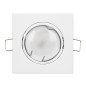 SUTRI SM dekorativ ram för spotlights, MR16/GU10 max 7W, kvadratisk, justerbar, vit