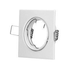 SUTRI SM dekorativ ram för spotlights, MR16/GU10 max 7W, kvadratisk, justerbar, vit | HandlaSmidigt.se