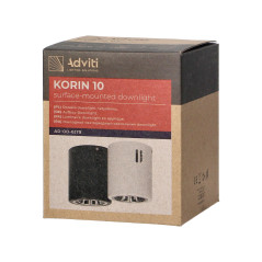 KORIN 10, infälld armatur, 60W, E27, stål, svart | HandlaSmidigt.se