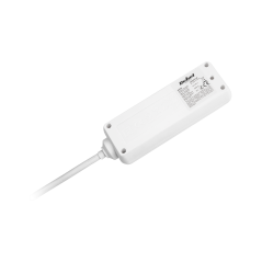 Förlängningssladd vit Rebel 3 tyska uttag, kabel 3m (1,5mm)