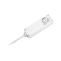 Förlängningssladd vit Rebel 3 tyska uttag, kabel 3m (1,5mm)