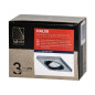 HALISI SM dekorativ ram för spotlights, kvadratisk, rörlig, svart, MR16/GU10 max 50W