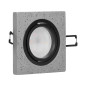 HALISI SM dekorativ ram för spotlights, kvadratisk, rörlig, svart, MR16/GU10 max 50W