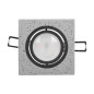 HALISI SM dekorativ ram för spotlights, kvadratisk, rörlig, svart, MR16/GU10 max 50W