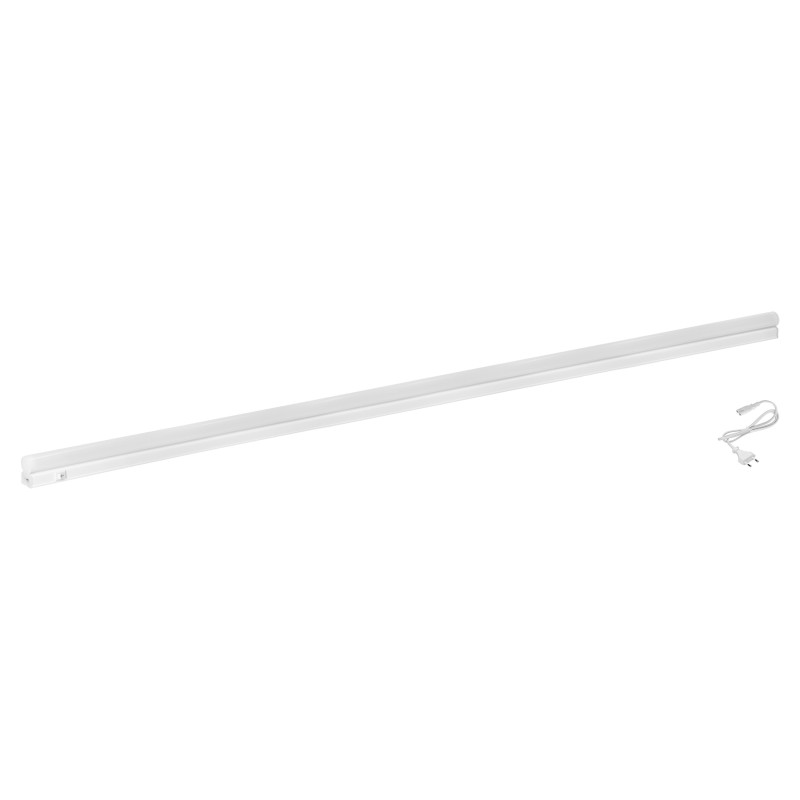 ASTAR LED 14W, linjär underkåpsarmatur med strömkabel, 1260lm, 4000K, 2-stiftskontakt, genomgående anslutningsarrangemang, avstä