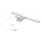 NORTES LED 5W, lampa ovanför spegeln, 320lm, 4000K, längd 30 cm, aluminium, silver