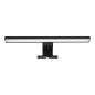NORTES LED 5W, lampa ovanför spegeln, 320lm, 4000K, längd 30 cm, aluminium, svart