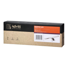 NORTES LED 5W, lampa över spegeln, 320lm, 4000K, längd 30 cm, plast, silver | HandlaSmidigt.se