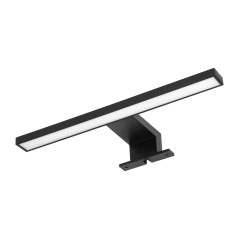 NORTES LED 5W, lampa ovanför spegeln, 320lm, 4000K, längd 30 cm, plast, svart | HandlaSmidigt.se