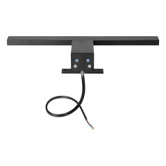 NORTES LED 5W, lampa ovanför spegeln, 320lm, 4000K, längd 30 cm, plast, svart | HandlaSmidigt.se