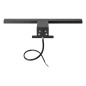 NORTES LED 5W, lampa ovanför spegeln, 320lm, 4000K, längd 30 cm, plast, svart